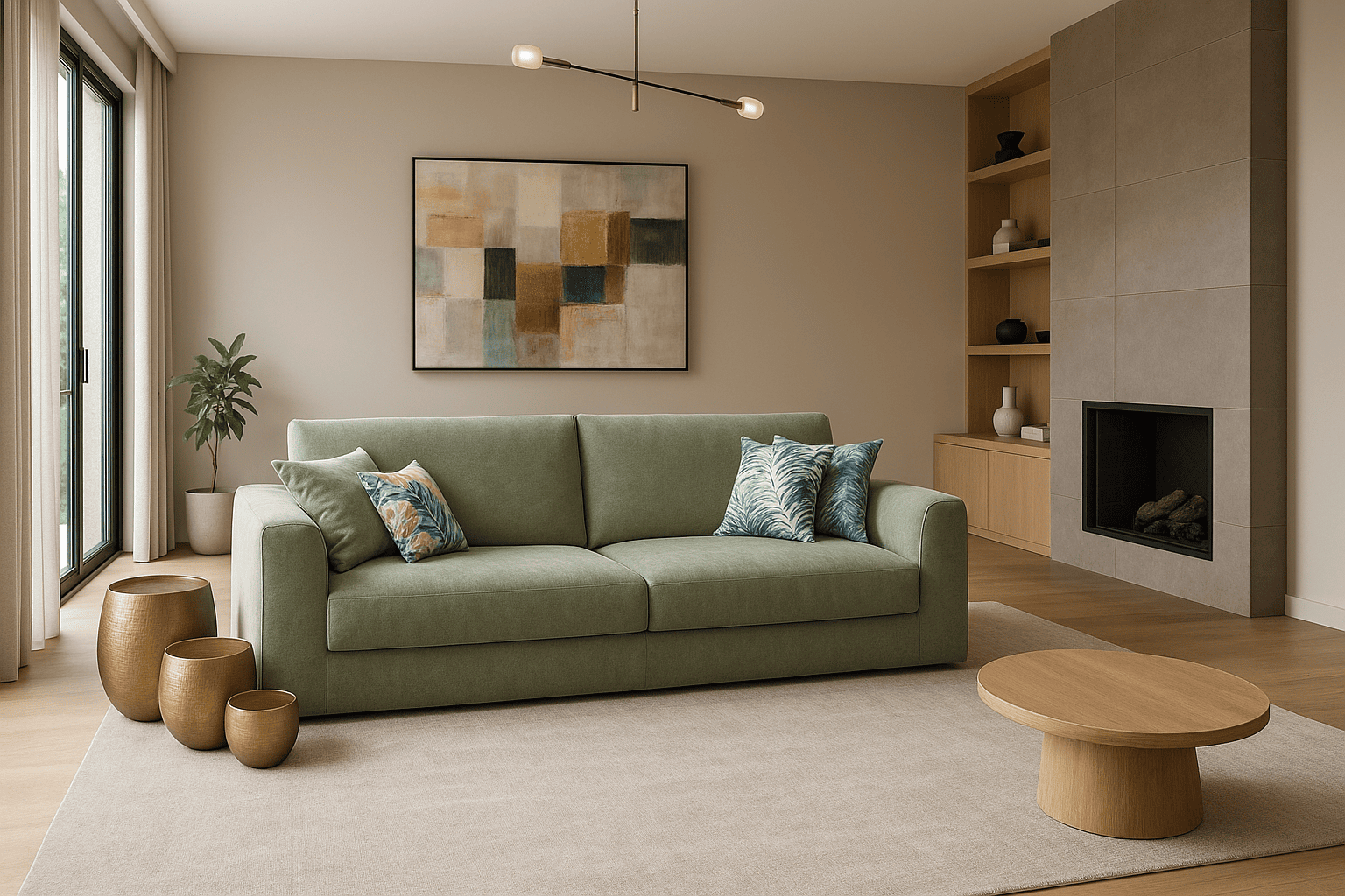 sofa de diseño para una navidad con estilo